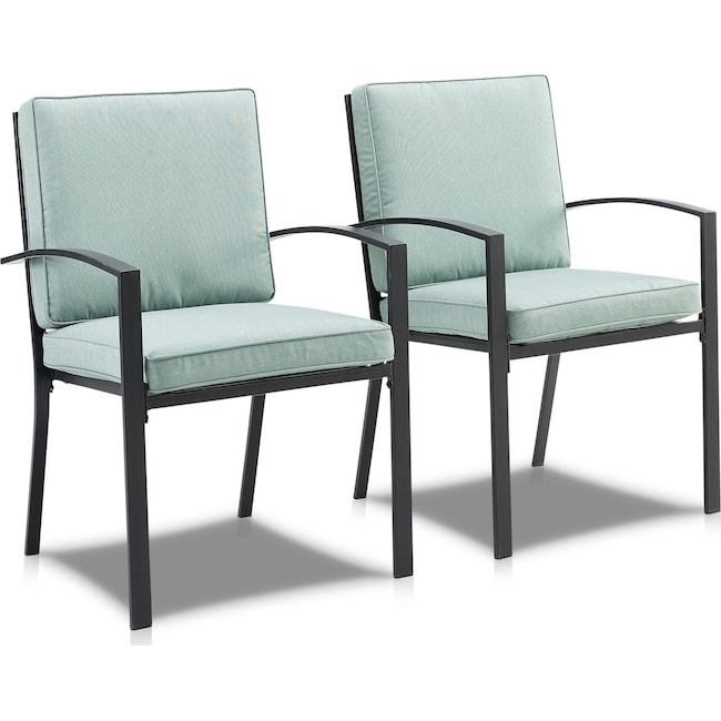 Outdoor Furniture - Clarion Set of 2 Outdoor Dining Chairs