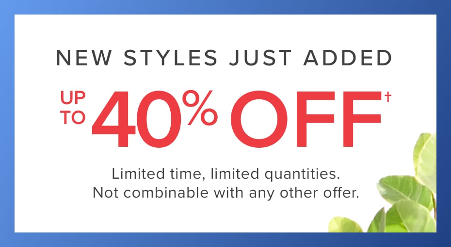 up to 40% off furniture - shop now