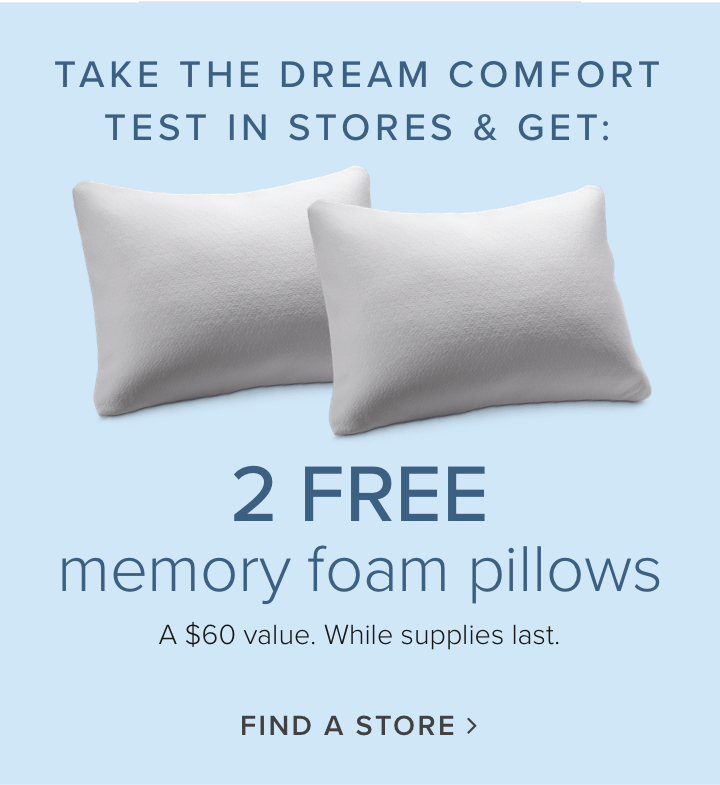 Mattresses And Bedding Value City Furniture Take Our Comfort Test And Get 2 Free Pillows Find A Near You