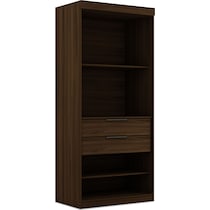  cornell dark brown wardrobe   