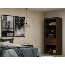  cornell dark brown wardrobe   