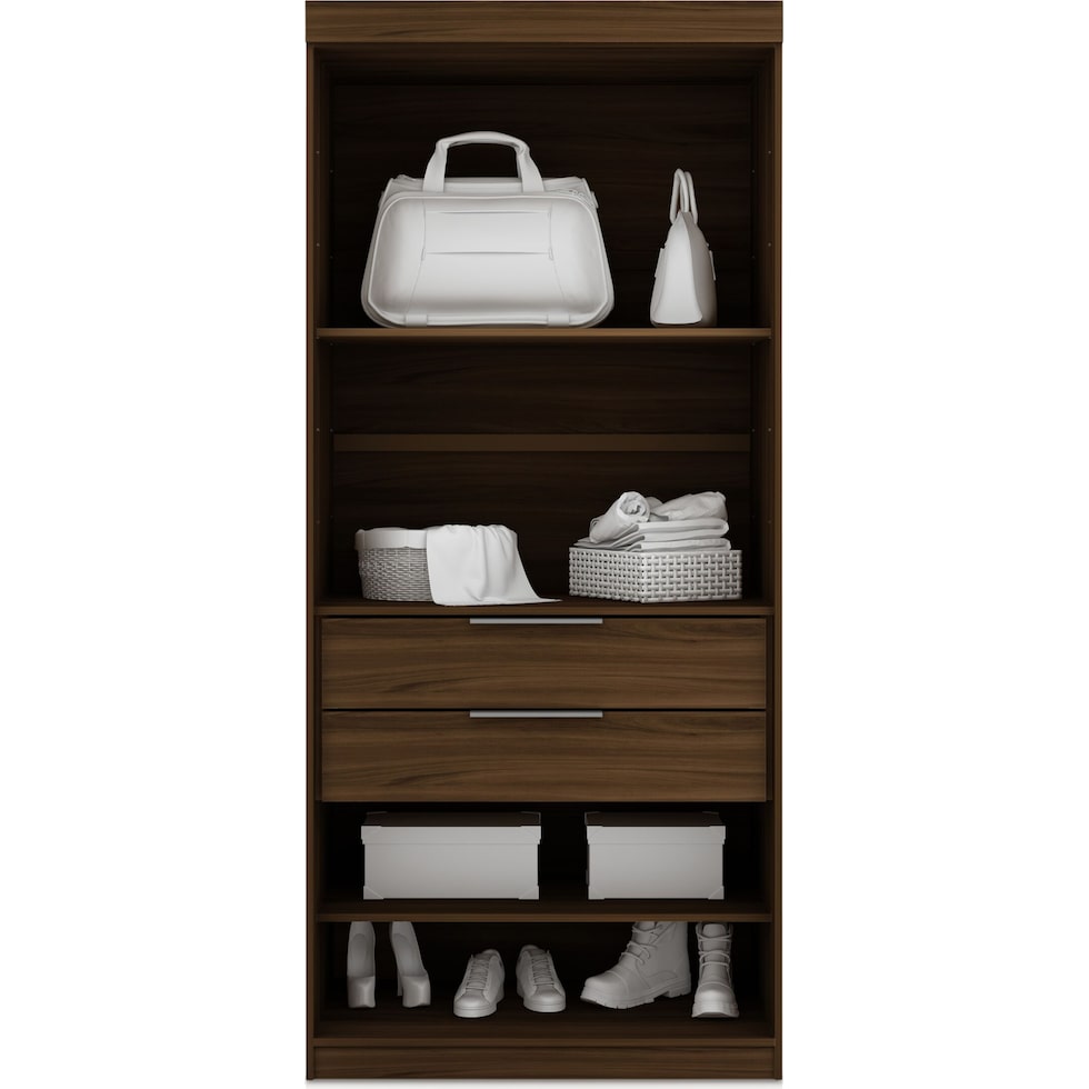  cornell dark brown wardrobe   