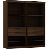  cornell dark brown wardrobe   