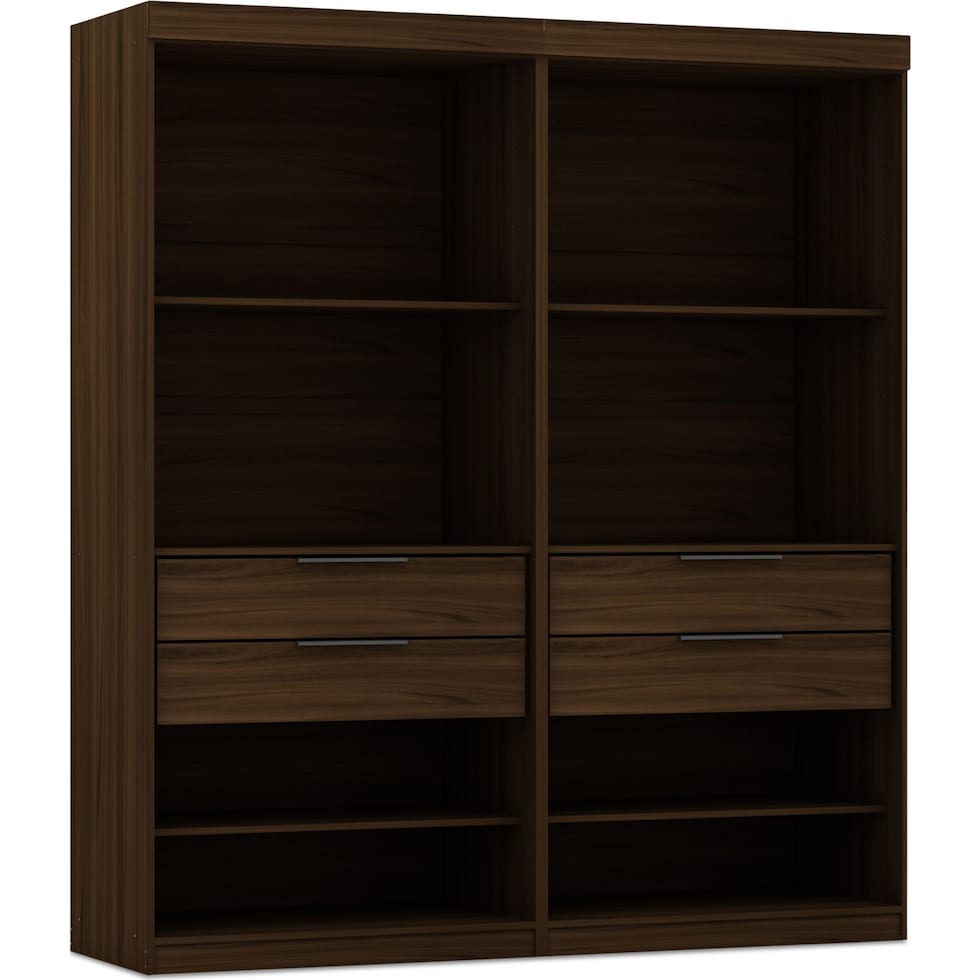  cornell dark brown wardrobe   