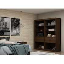  cornell dark brown wardrobe   