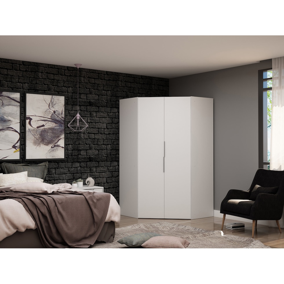  cornell white wardrobe   
