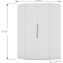  cornell white wardrobe   