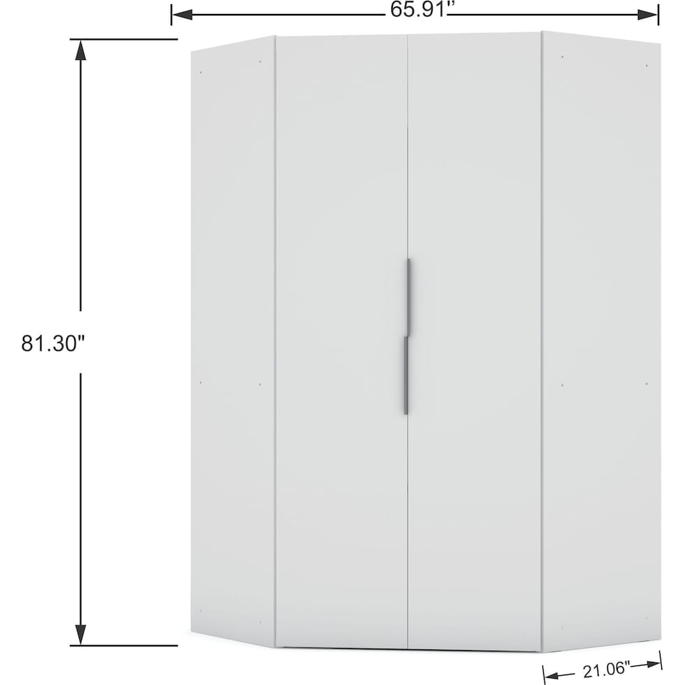  cornell white wardrobe   