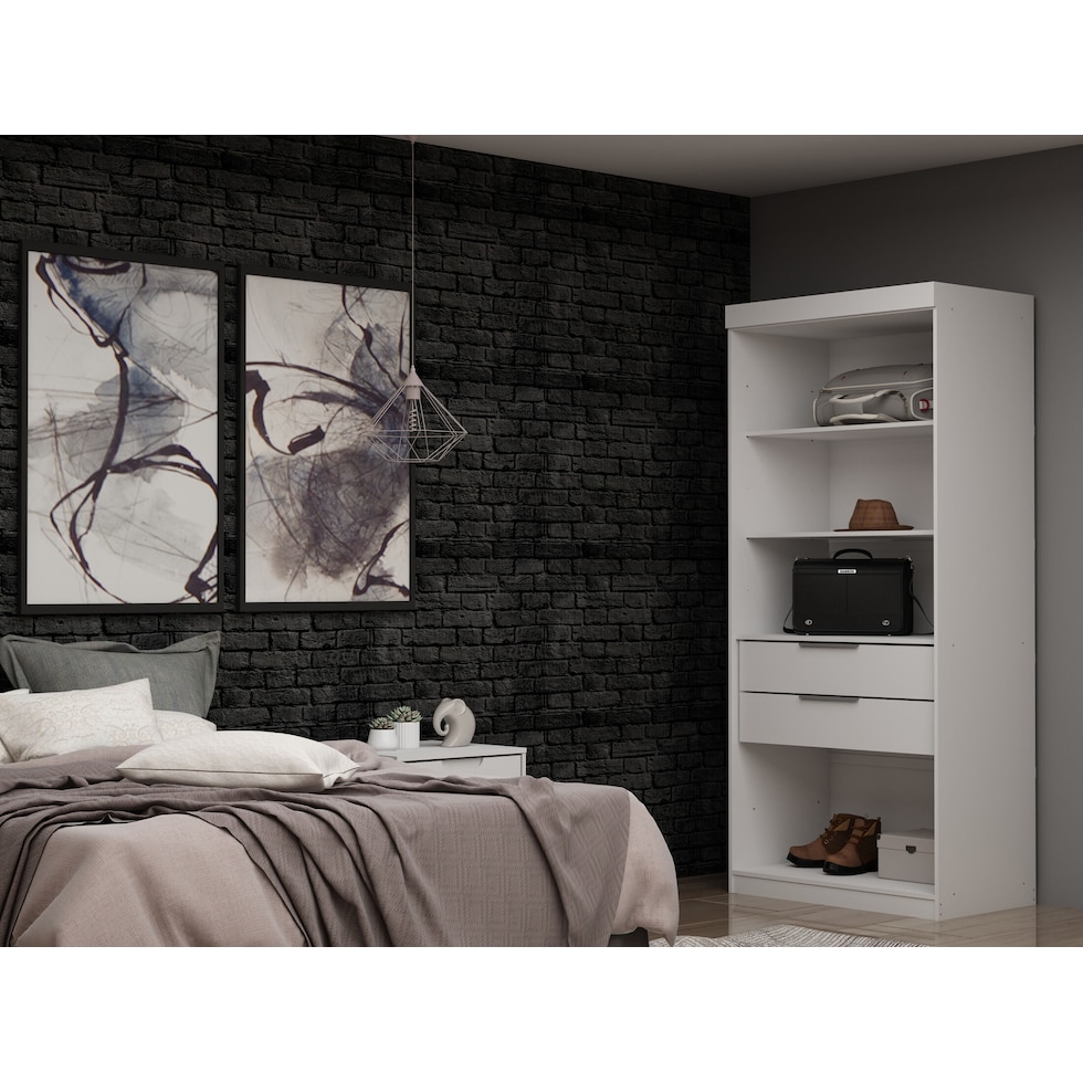  cornell white wardrobe   