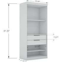  cornell white wardrobe   