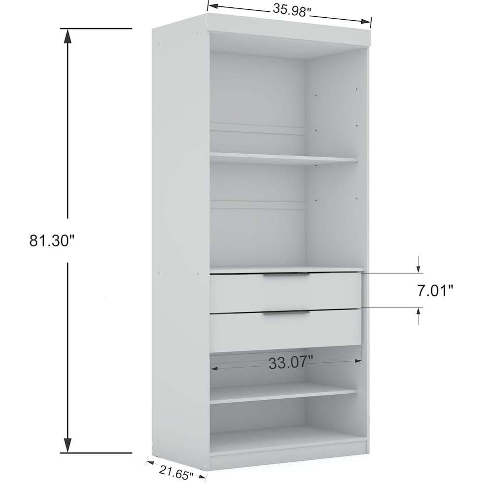  cornell white wardrobe   