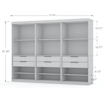  cornell white wardrobe   