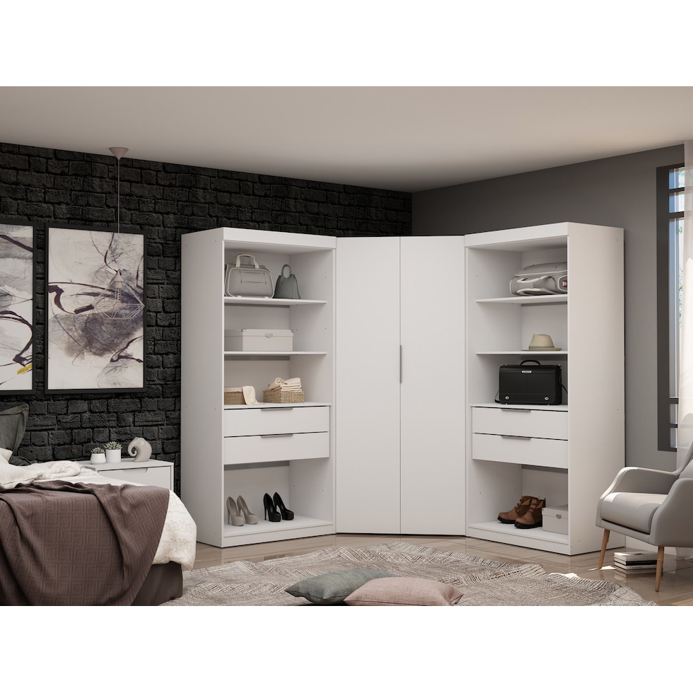  cornell white wardrobe   