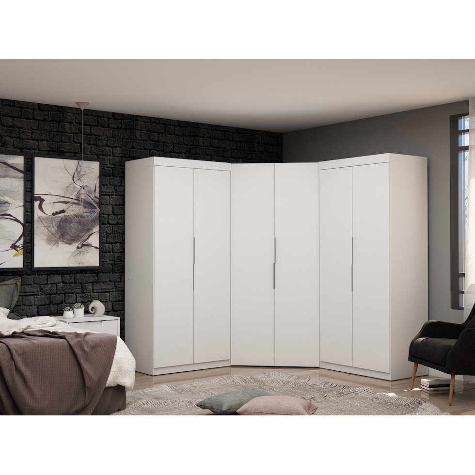  cornell white wardrobe   