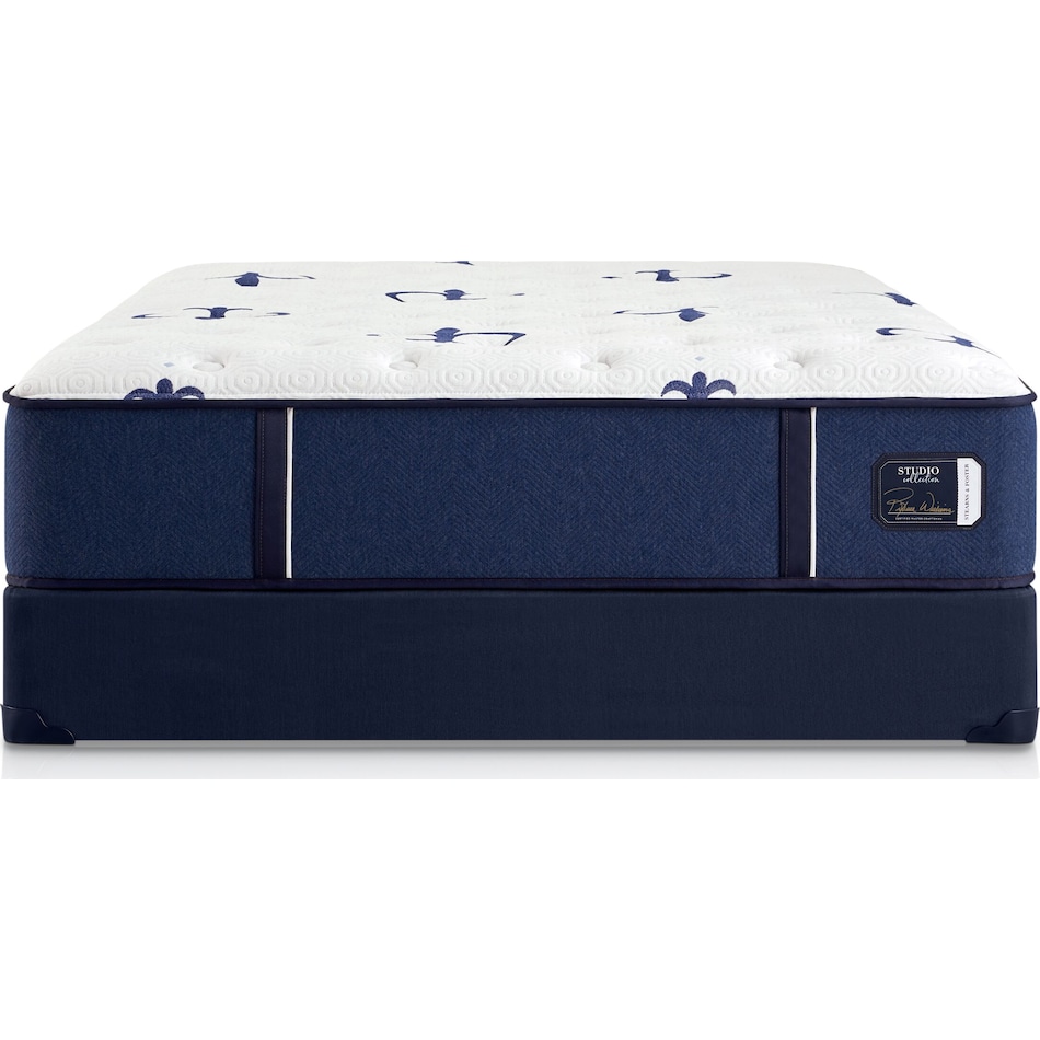 Stearns & Foster Studio Medium King Mattress & LowProfile Foundation