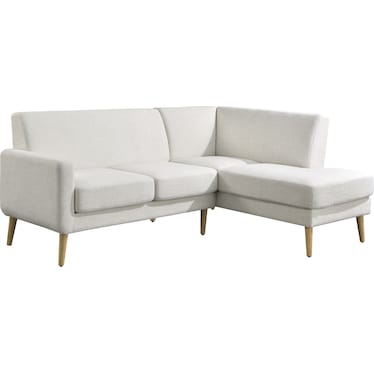 CRUZ 2-PIECE SECTIONAL - CREAM