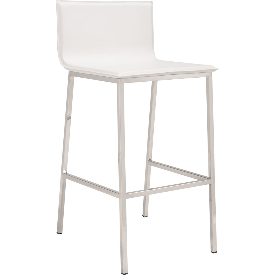 aaliyah white bar stool   