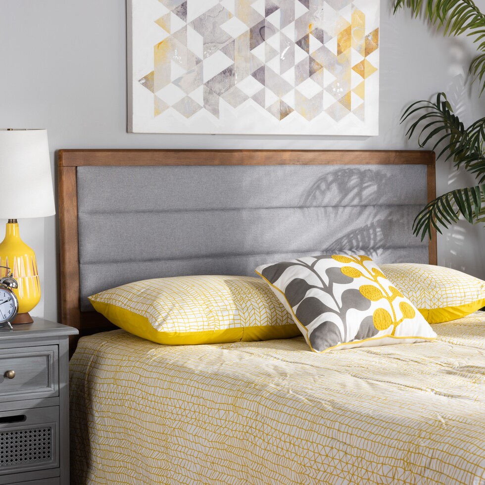 aarti gray full headboard   