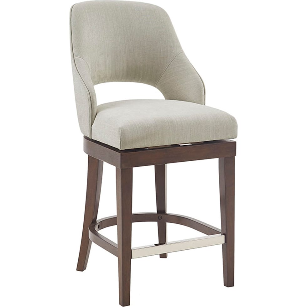 abbey white counter height stool   