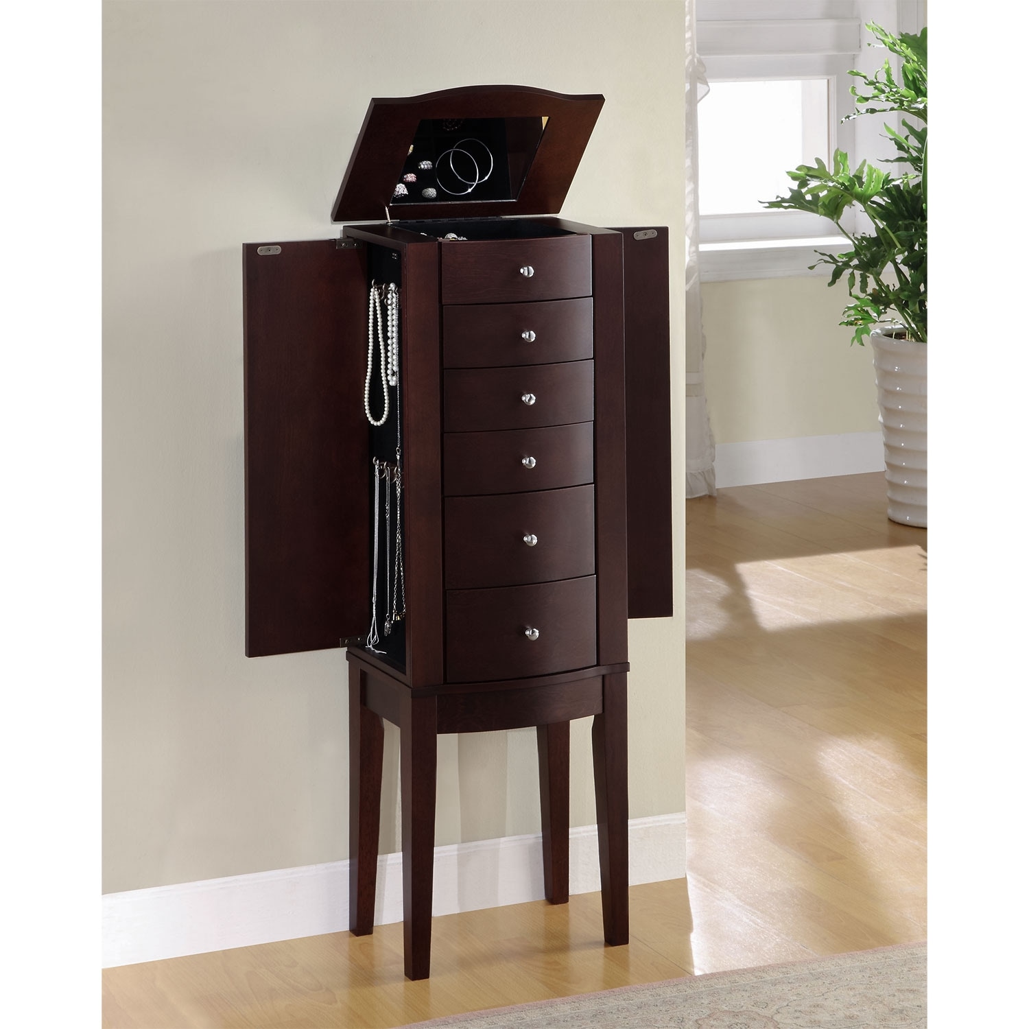 Value city jewelry deals armoire