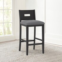 abdullah brown bar stool   