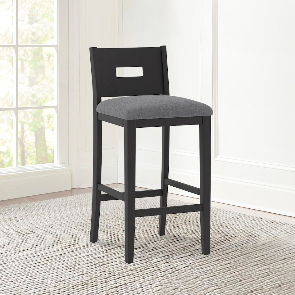 abdullah brown bar stool   