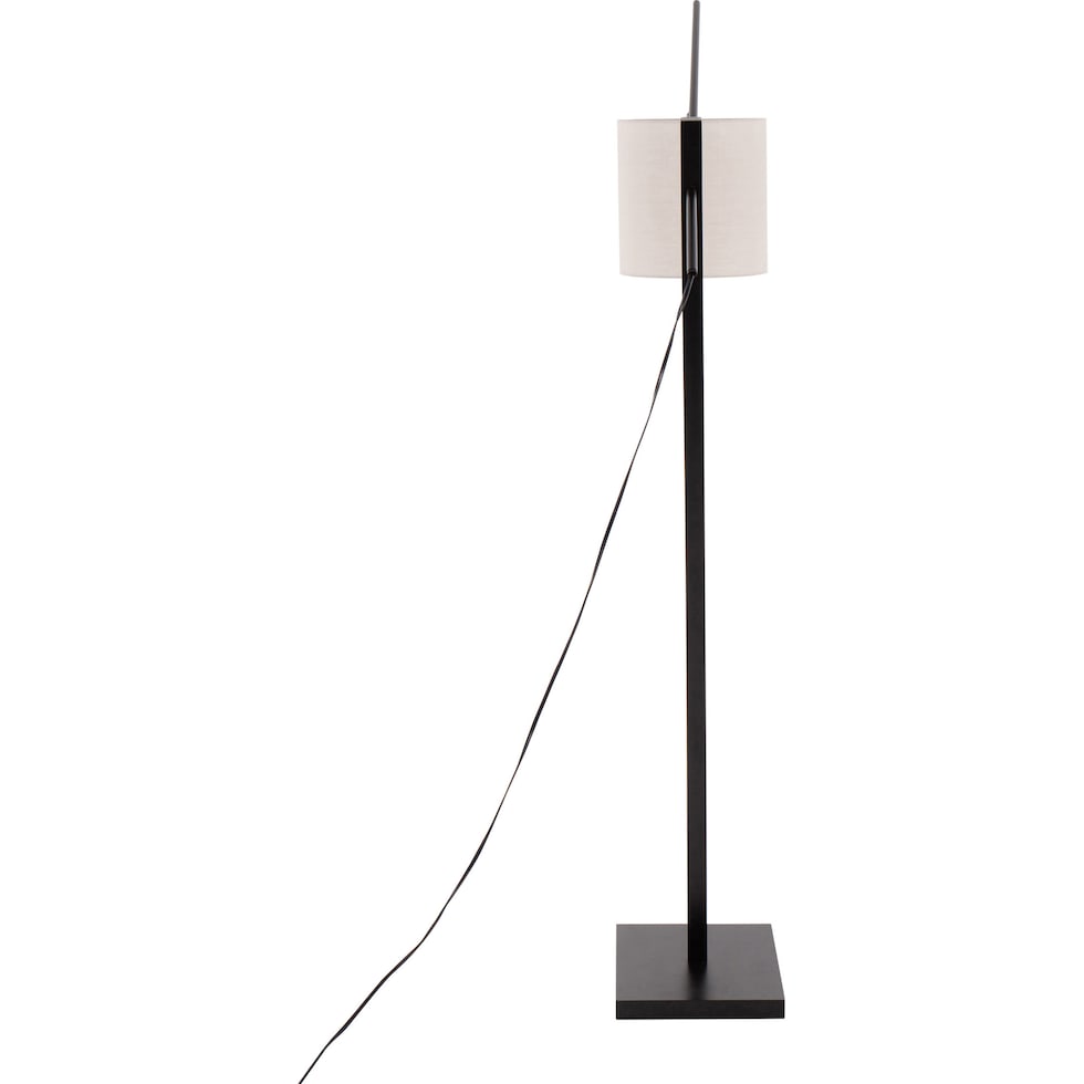 aberdeen black gray floor lamp   