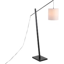 aberdeen black white floor lamp   