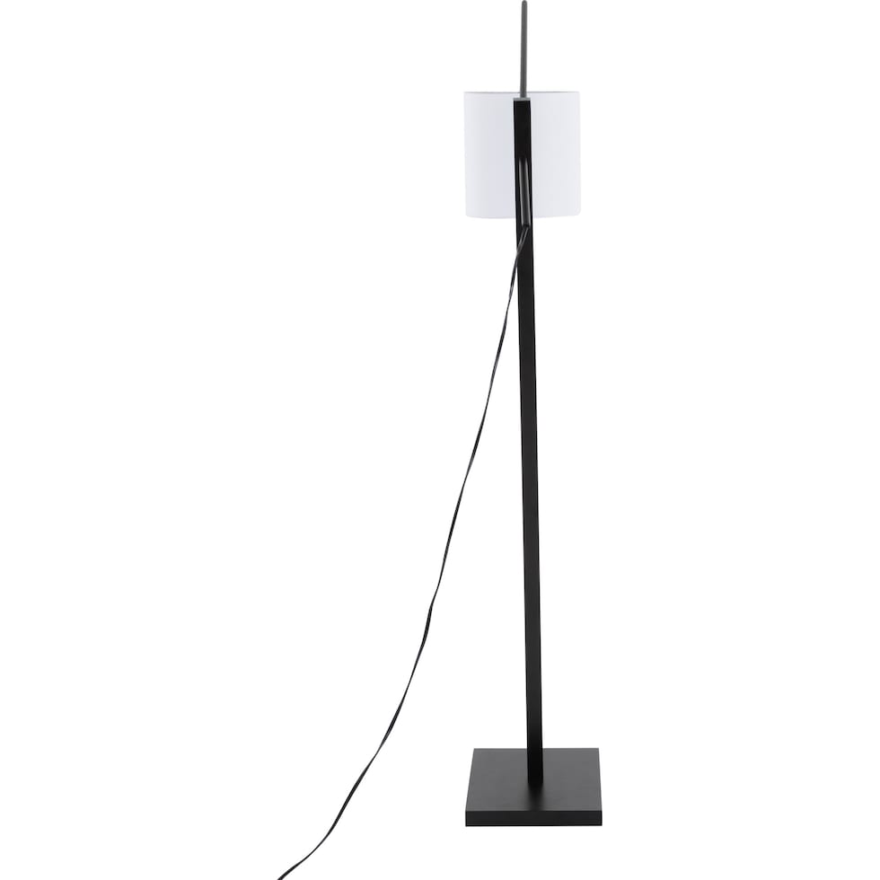 aberdeen black white floor lamp   