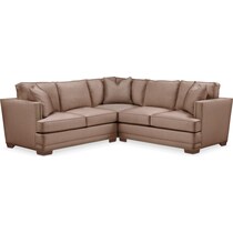 abington tw antler  pc sectional with left facing loveseat   