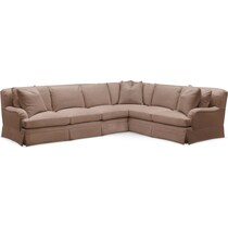 abington tw antler  pc sectional with left facing sofa   