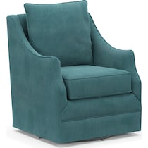 abington bella peacock swivel chair   