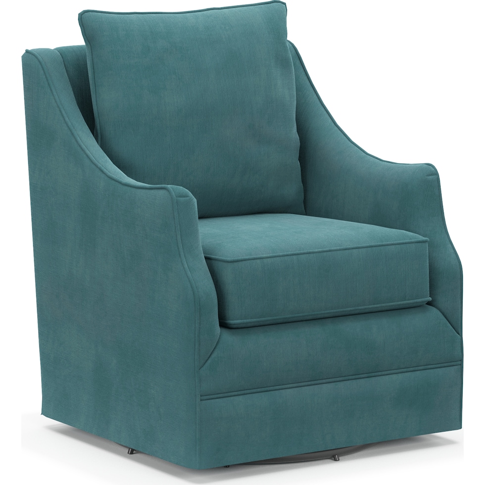 abington bella peacock swivel chair   