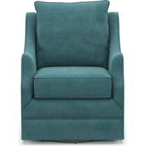 abington bella peacock swivel chair   