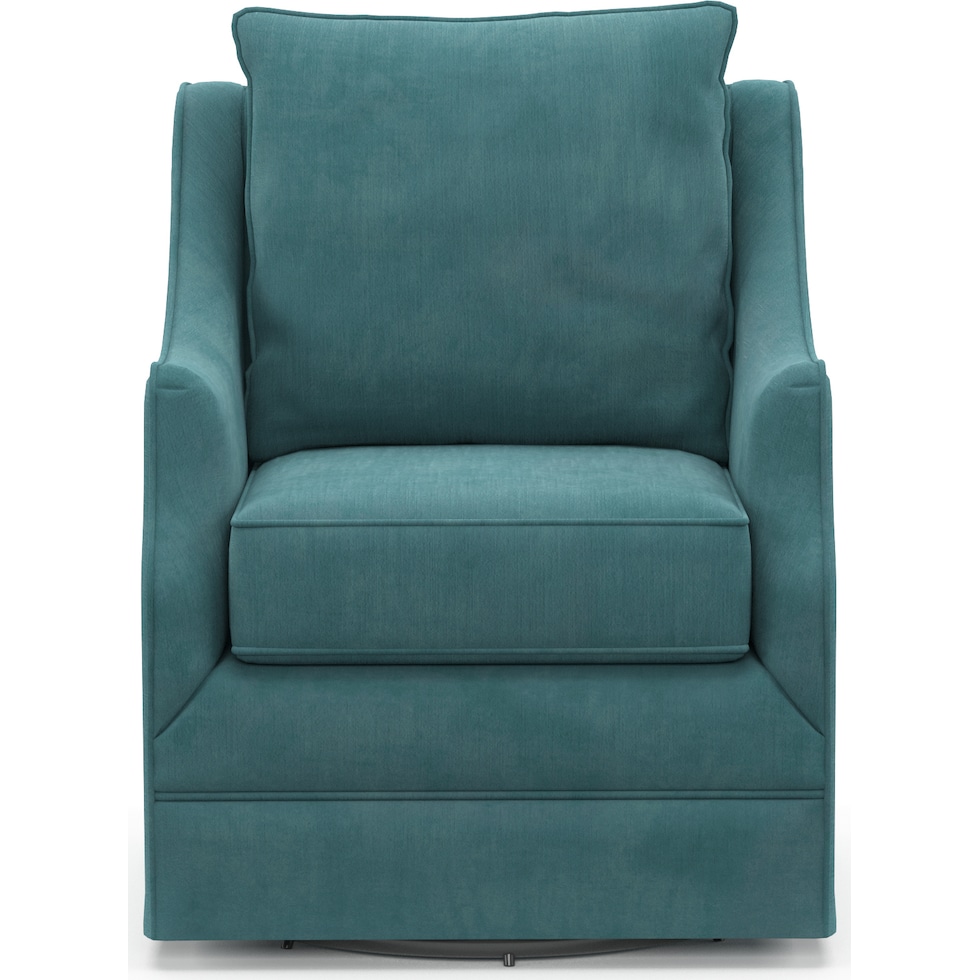 abington bella peacock swivel chair   