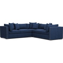 abington blue  pc sectional   