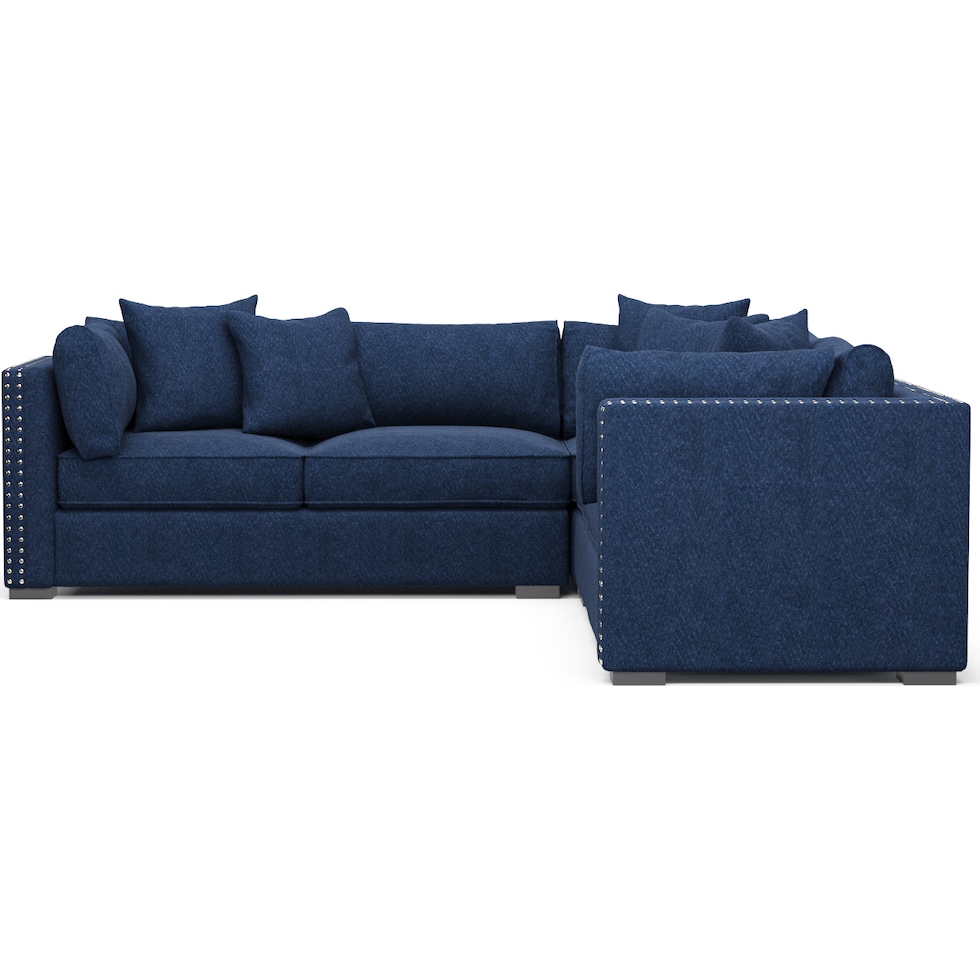 abington blue  pc sectional   