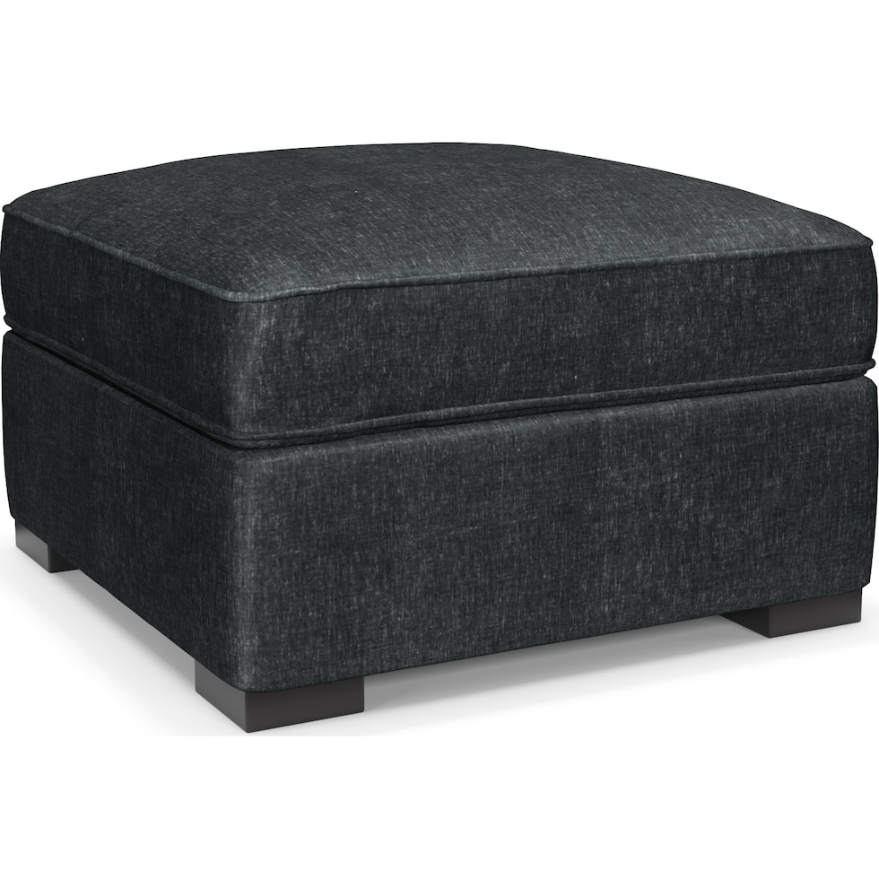 abington blue ottoman   