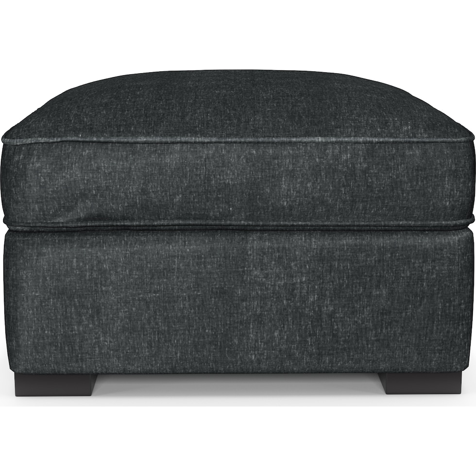 abington blue ottoman   