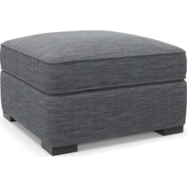 abington blue ottoman   