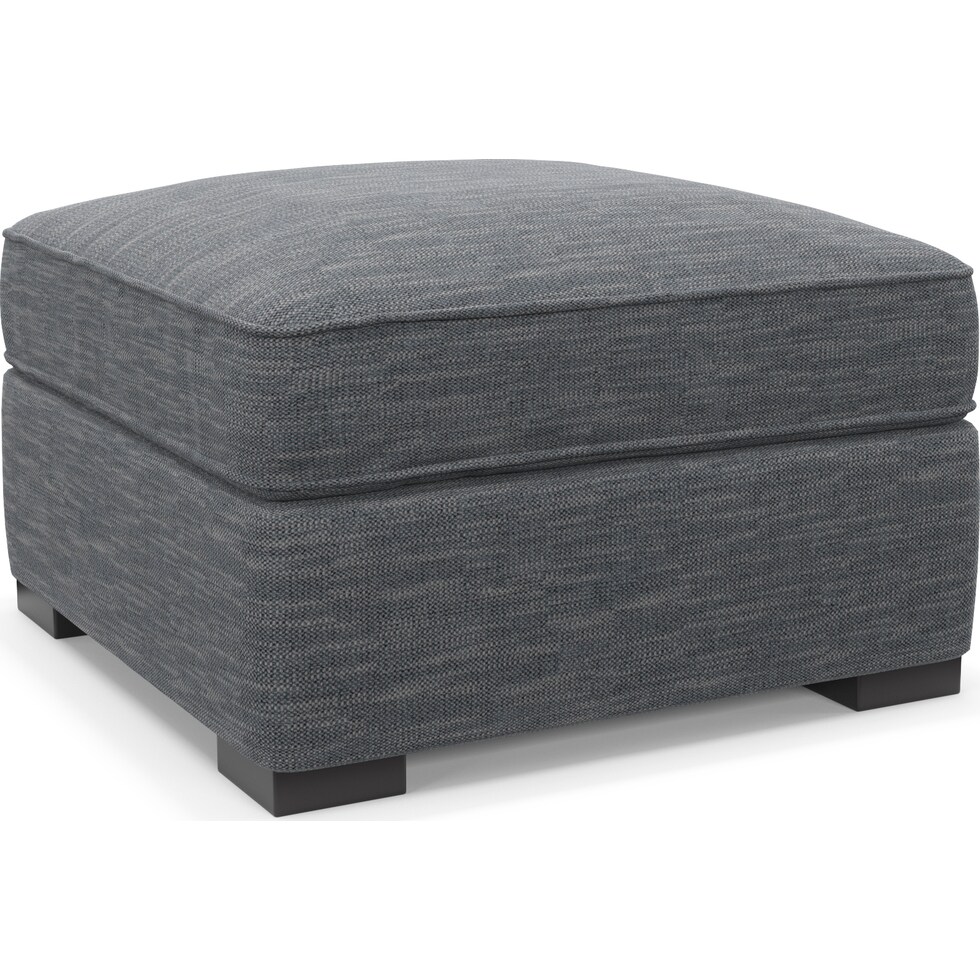 abington blue ottoman   