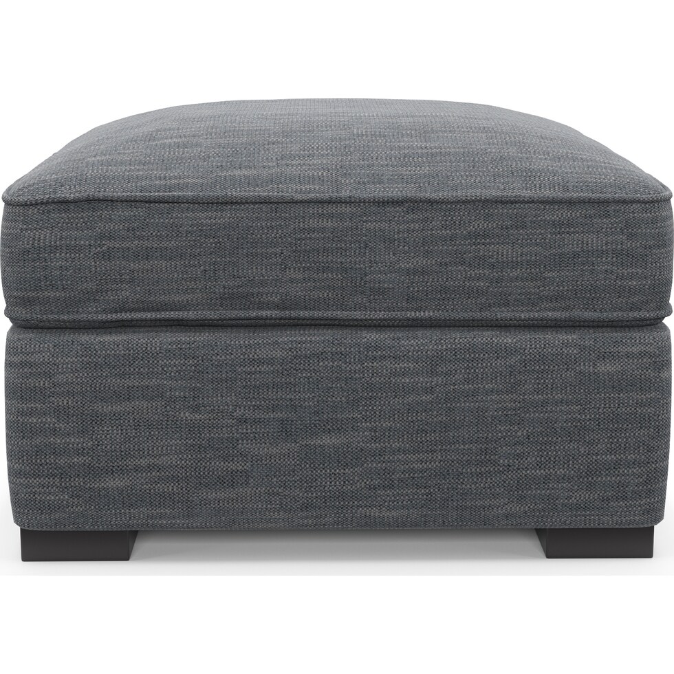 abington blue ottoman   