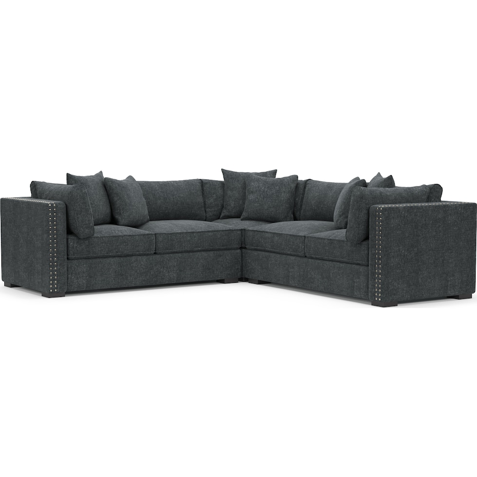 abington blue sectional   