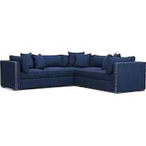 abington blue sectional   