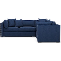 abington blue sectional   