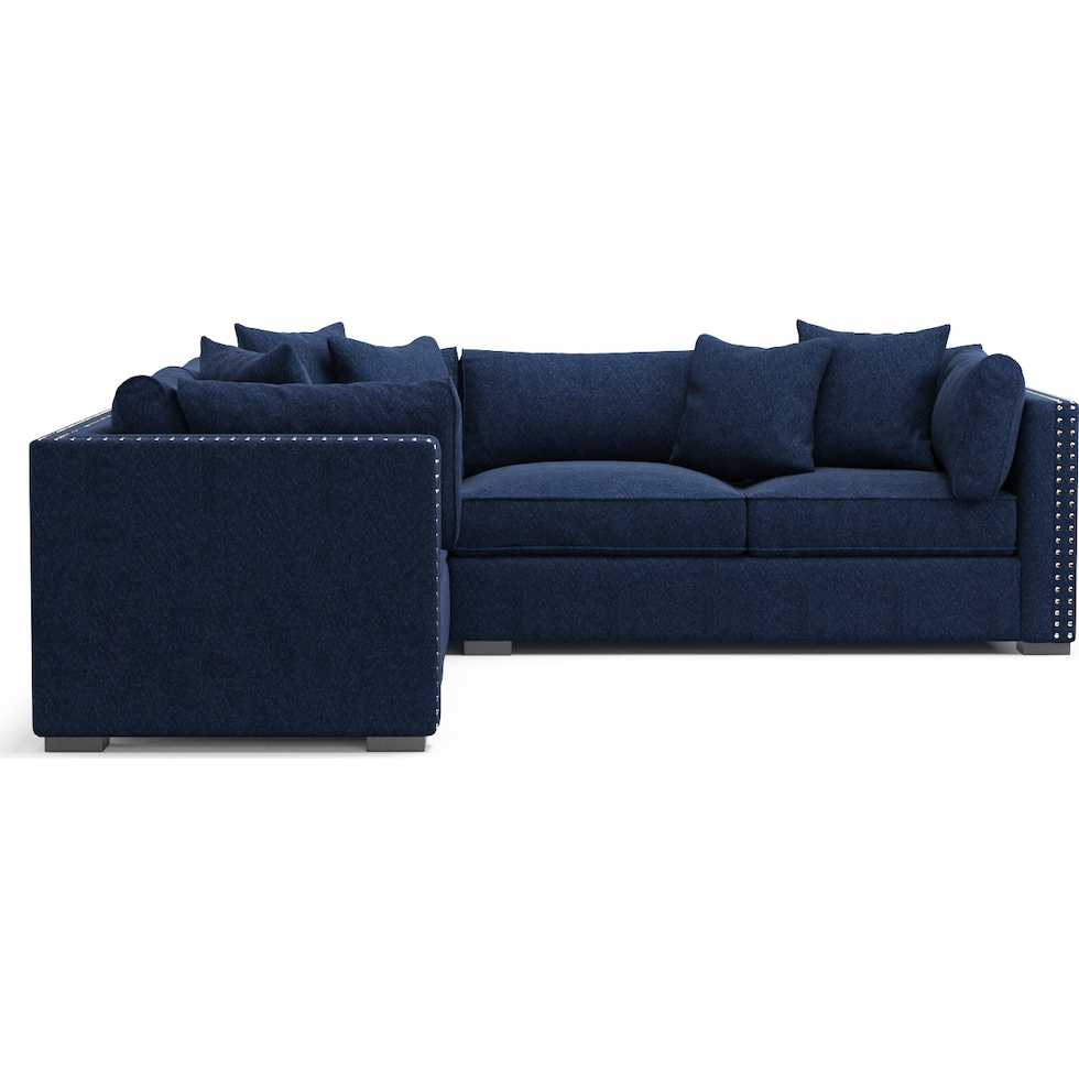 abington blue sectional   