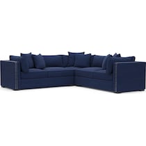 abington blue sectional   