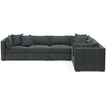 abington blue sectional   