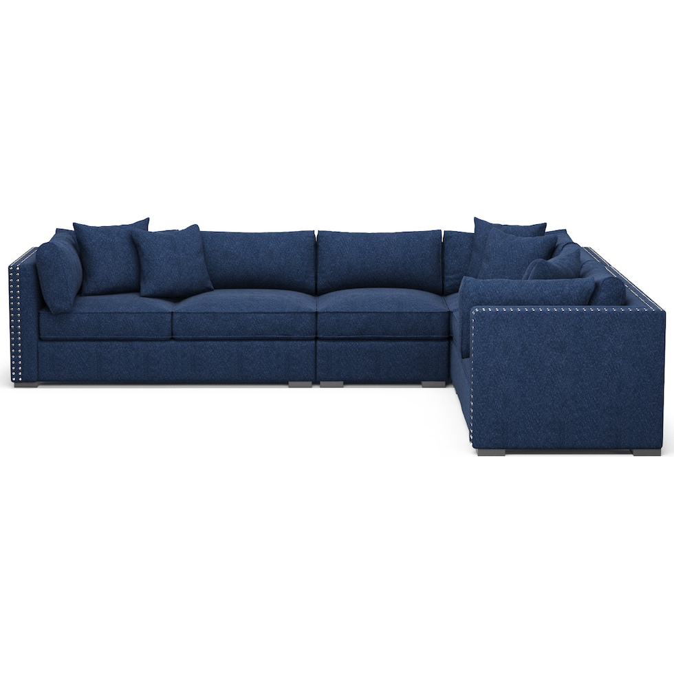 abington blue sectional   