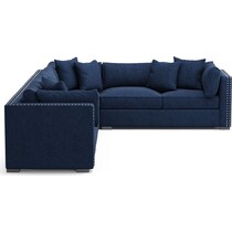 abington blue sectional   